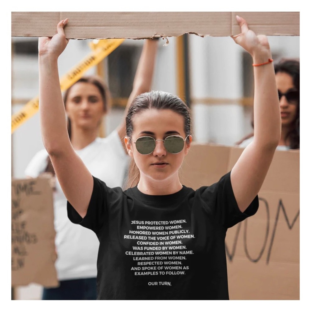 Viral Jesus-Women White tshirt, the Happy Givers